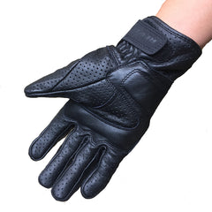 Perforated Breathable Genuine Leather Gloves