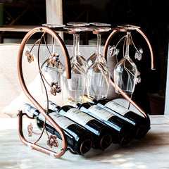 Modern European Wine Rack for Home Decor and Storage