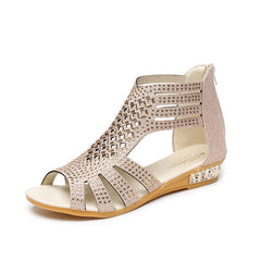 Back Zip Patent Leather Shoes