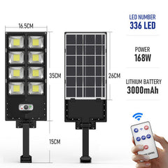 Solar-Powered Integrated Outdoor Sensor Garden Light
