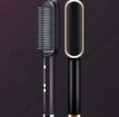 Dual-Use Horn Comb for Straightening and Curling Hair