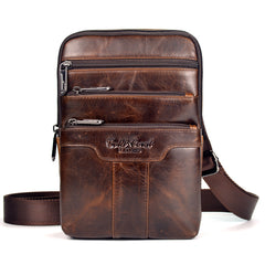 Genuine Leather Men's Crossbody Bag